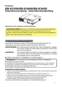 Handleiding Hitachi ED-X3450 Beamer