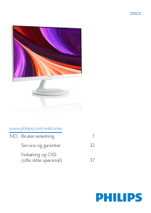 Handleiding Philips 275C5QSW LED monitor