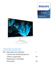 Manual Philips 247E9QHSW Monitor LED