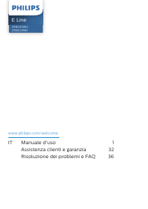 Manuale Philips 275E1E Monitor LED