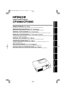 Handleiding Hitachi CPX885 Beamer