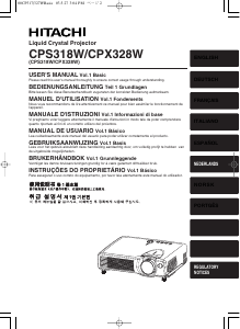 Handleiding Hitachi CPX328W Beamer