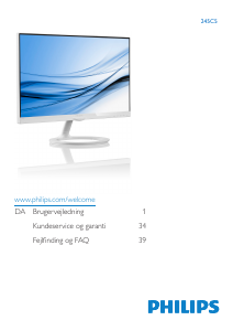 Handleiding Philips 245C5QHAW LED monitor