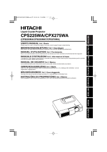 Handleiding Hitachi CPX275WA Beamer