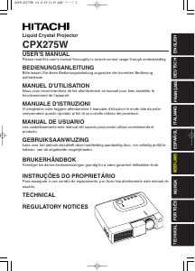 Handleiding Hitachi CPX275W Beamer