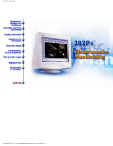 Handleiding Philips 202P45 Monitor