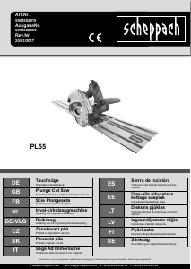 Manuale Scheppach PL55 Sega ad immersione