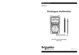 Manual Schneider IMT23013 Multimeter