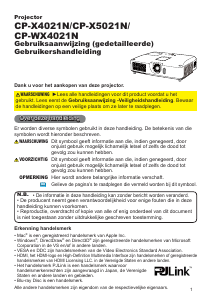 Handleiding Hitachi CP-X5021NGF Beamer