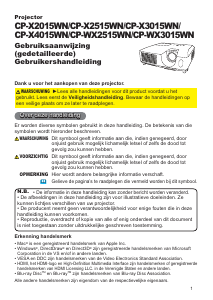 Handleiding Hitachi CP-X4015WNEF Beamer