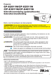 Handleiding Hitachi CP-X4011NEF Beamer