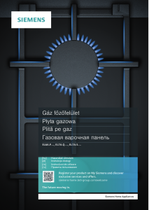 Manual Siemens EL6A5PB21 Plită