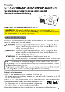 Handleiding Hitachi CP-X3010NEF Beamer