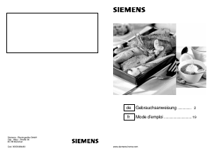 Bedienungsanleitung Siemens ER726RF90D Kochfeld