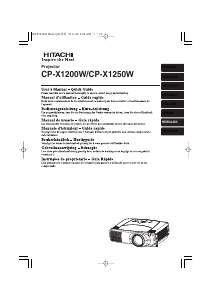 Handleiding Hitachi CP-X1250W Beamer