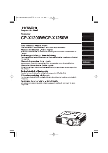 Handleiding Hitachi CP-X1200W Beamer