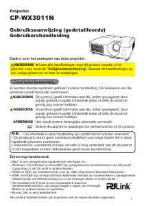 Handleiding Hitachi CP-WX3011NEF Beamer