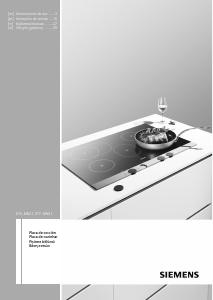 Manual de uso Siemens ET645MN21 Placa