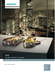 Manual Siemens ET645NN17 Hob