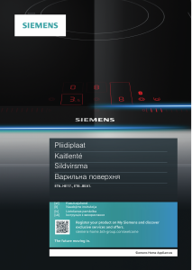 Kasutusjuhend Siemens ET651HE17X Pliidiplaat