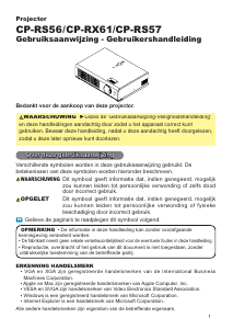 Handleiding Hitachi CP-RS57W Beamer