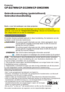 Handleiding Hitachi CP-D27WNEF Beamer