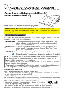 Handleiding Hitachi CP-AW251NMEF Beamer