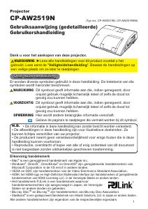 Handleiding Hitachi CP-AW2519NMEF Beamer