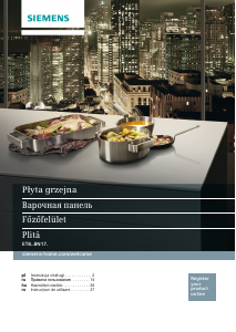 Manual Siemens ET845BN17E Plită