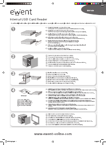 Manual de uso Ewent EW1059 Lector de tarjetas