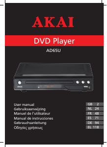 Handleiding Akai AD65U DVD speler