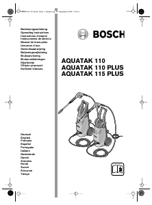 Kullanım kılavuzu Bosch Aquatak 110 PLUS Yüksek basınçlı yıkama makinesi