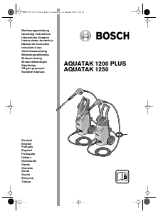 Kullanım kılavuzu Bosch Aquatak 1250 PLUS Yüksek basınçlı yıkama makinesi