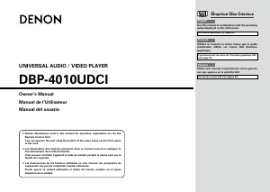 Manual Denon DBP-4010UDCI Blu-ray Player