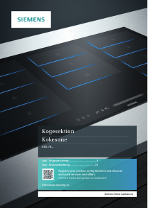 Bruksanvisning Siemens EX851FEC1M Kokeplate