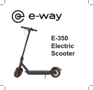 Bruksanvisning E-Way E-350 Elsparkcykel