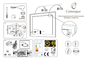 Hướng dẫn sử dụng Camargue Rosendal Gương