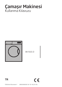 Kullanım kılavuzu BEKO BK 9101 D Çamaşır makinesi