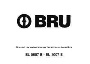 Manual de uso BRU EL 1007 E Lavadora