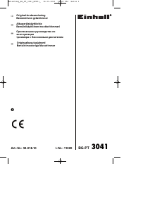 Kasutusjuhend Einhell BG-PT 3041 Murutrimmer