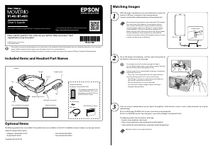 Handleiding Epson BT-40S Moverio Smart Glasses