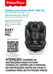 Manual Fisher-Price Easy 360 Fix Cadeira auto