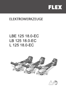 Handleiding Flex LBE 125 18.0-EC Haakse slijpmachine