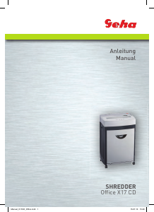 Manual Geha Office X17CD Paper Shredder