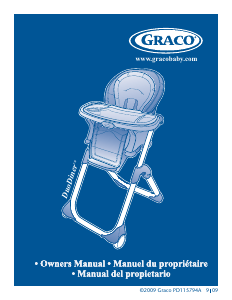 Mode d’emploi Graco DuoDiner Chaise haute bébé