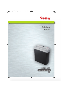 Manual Geha Home and Office X5 Paper Shredder