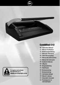 Manuál GBC CombBind C12 Kroužkový vazač