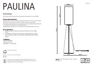 Bruksanvisning Mio Paulina Lampa