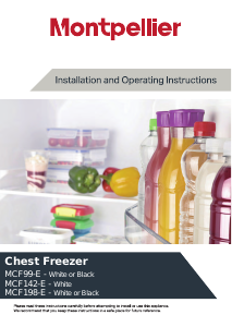 Manual Montpellier MCF142W-E Freezer