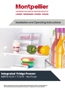 Manual Montpellier MIFF7131F Fridge-Freezer